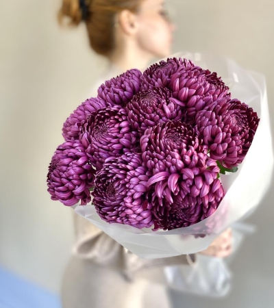 11 хризантем бигуди